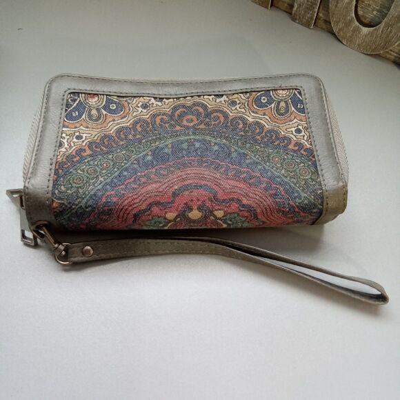 Multicolor Wallet Double Zipper Card Holder - Picture 1 of 12